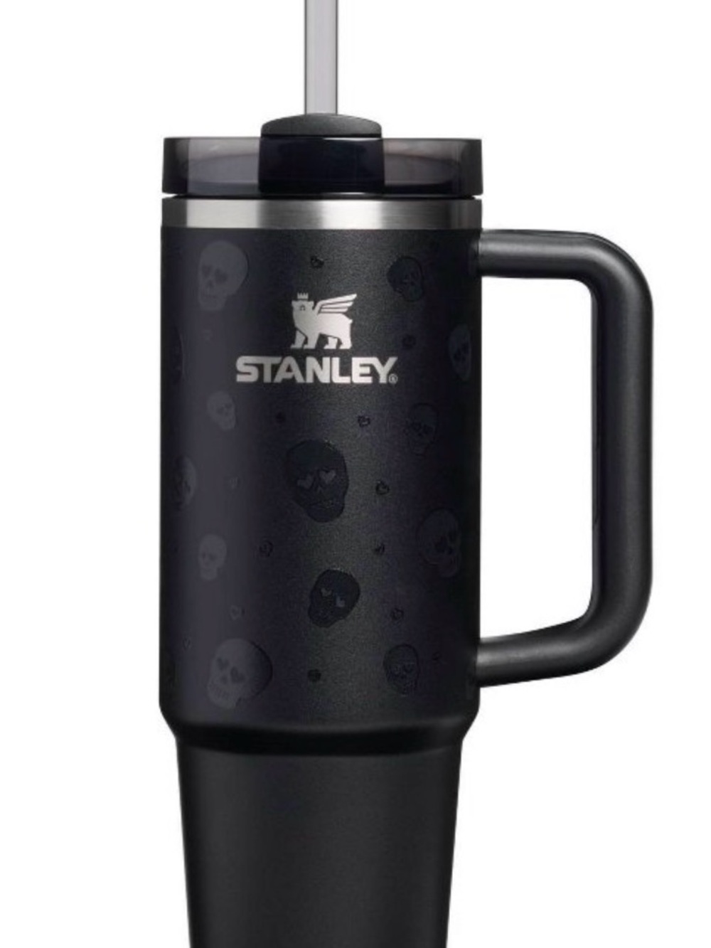 Stanley Black Glow in the Dark Sweetheart Skull-Pattern Quencher H2.0 30oz